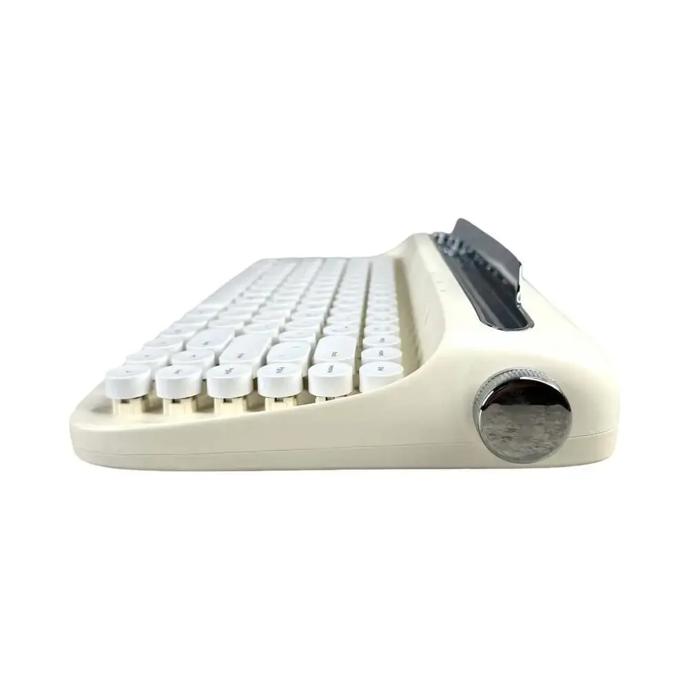 Actto & YUNZII B303 Retro Mini Bluetooth Keyboard Light Yellow